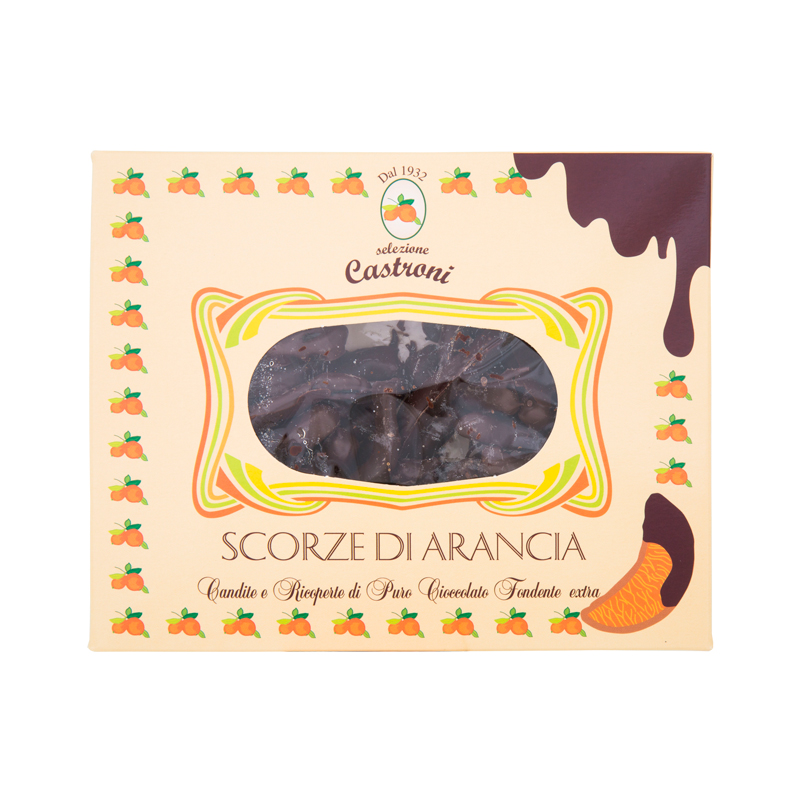 Scorze di Arancia al Cioccolato Fondente Extra