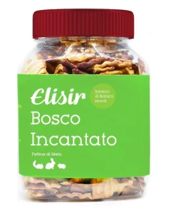 Snack per Conigli e Altri Roditori Elisir Intrecci di Natura Gusto Bosco Incantato 80gr