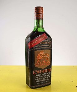 bottiglia amaro lowenbitter vintage
