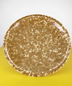 piatto in terracotta smaltata anni 60/70